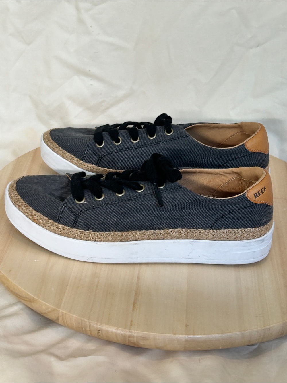 Reef Cushion Sunset Women’s Denim Blue Lace-Up Cushioned Sneaker US 6 EU 36 - Picture 3 of 6